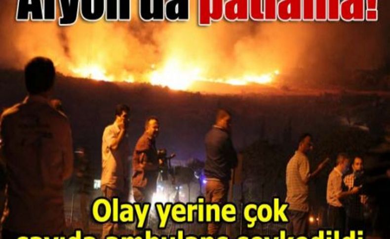 Afyonkarahisar'da mühimmat deposunda patlama