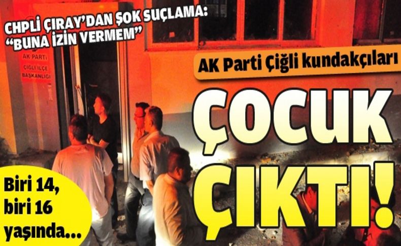 AK Parti Çiğli ilçe binasını kundakladıkları iddiasıyla iki kişi gözaltında
