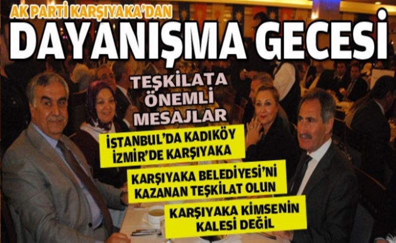 AK Parti Karşıyaka'dan dayanışma gecesi