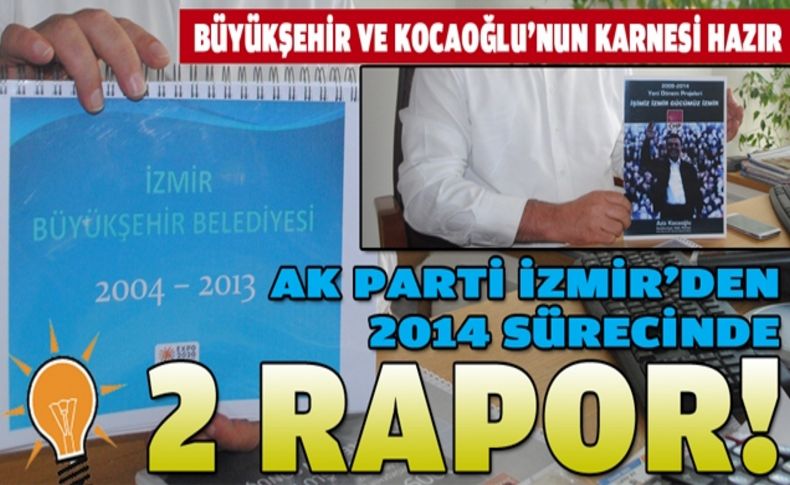 AK Parti İzmir'den seçim süreci için 2 etkin rapor!