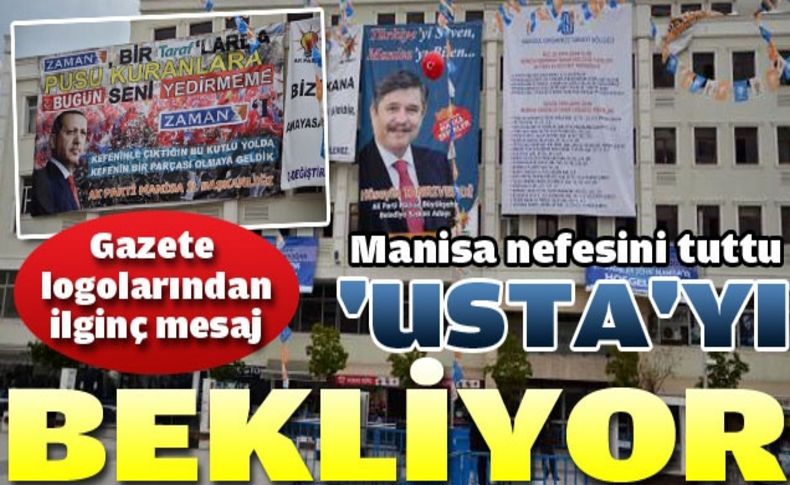 AK Parti miting alanında gazeteli mesaj