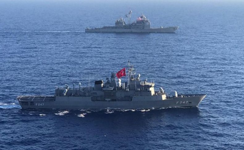 Akdeniz'de Türk ve ABD gemilerinden deniz eğitimi