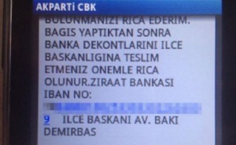 Erdoğan için 20 lira yatır, dekontu başkanlığa getir