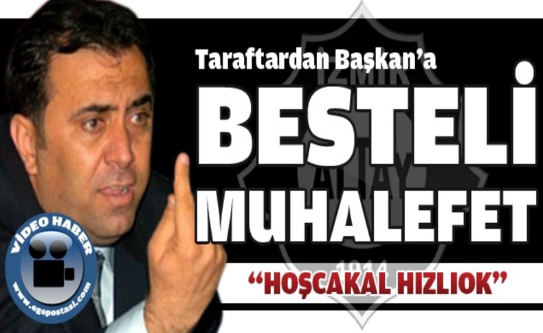 Altay Başkanı'na besteli muhalefet