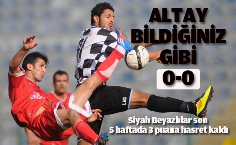 Altay yine kayıpları oynadı