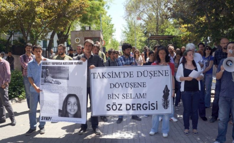 Ankara Üniversitesi’nde Taksim protestosu