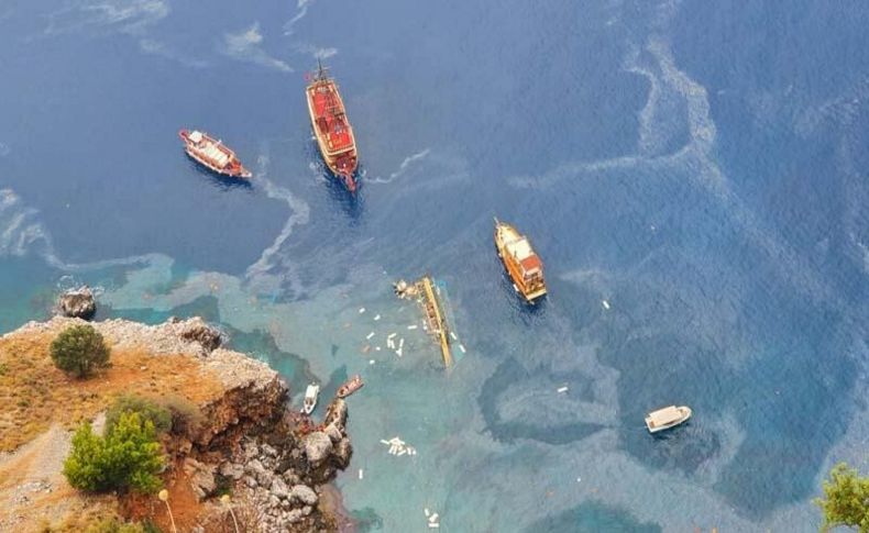 Antalya'da tur teknesi battı: 1 ölü