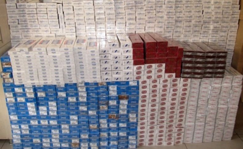 Antalya’da 12 bin 842 paket kaçak sigara ele geçirildi