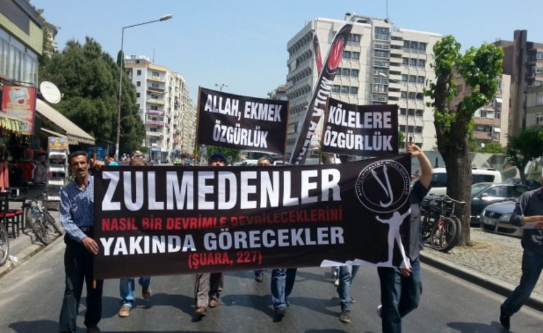 'Antikapitalist Müslümanlar' iş kazalarında ölenler için cenaze namazı kıldı