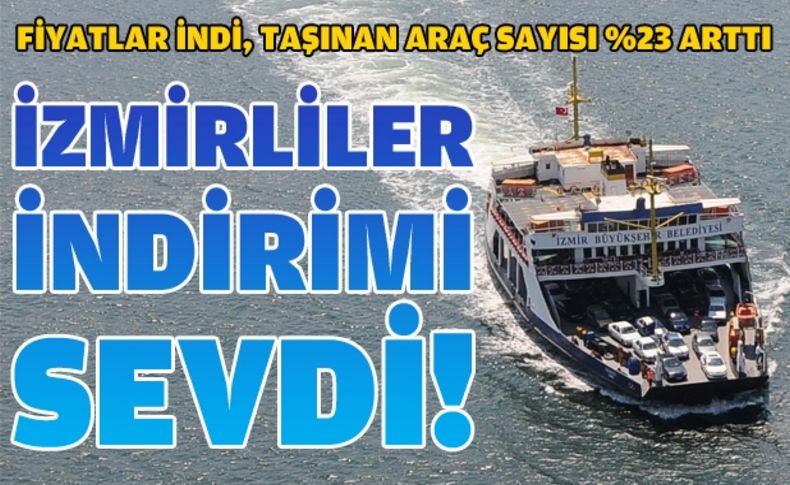 Arabalı vapurda indirim oldu, taşınan araç sayısı yüzde 23 arttı