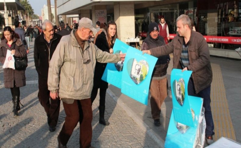 Atatürk portreli takvime ilgi büyük oldu