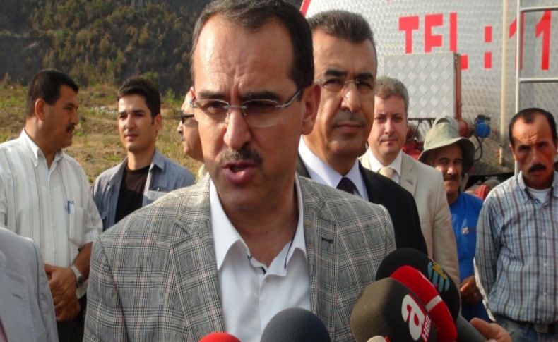 Bakan Ergin: Yangında şu ana kadar 700 ile bin hektar arası alan zarar gördü