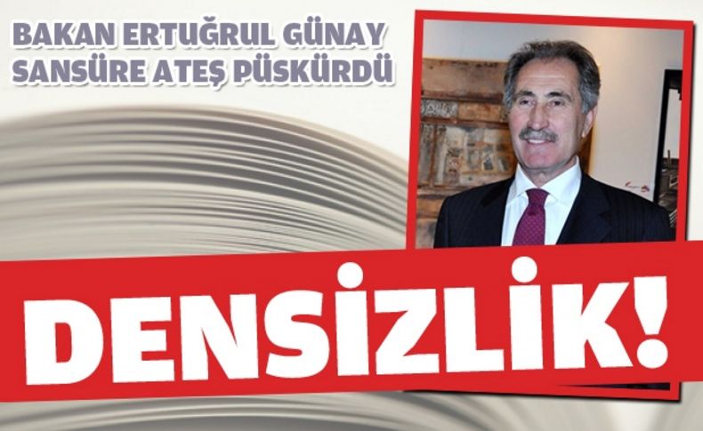 Bakan Günay kitap sansürüne ateş püskürdü