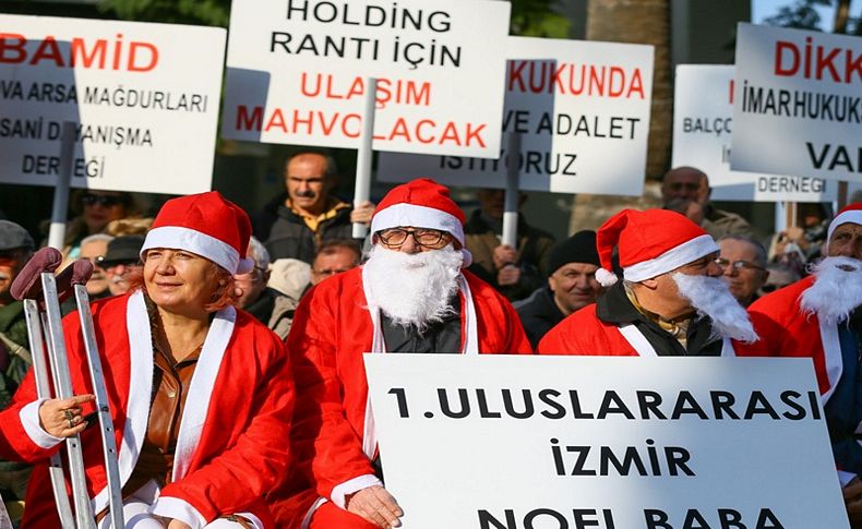 Balçova arsa mağdurlarından ilginç protesto