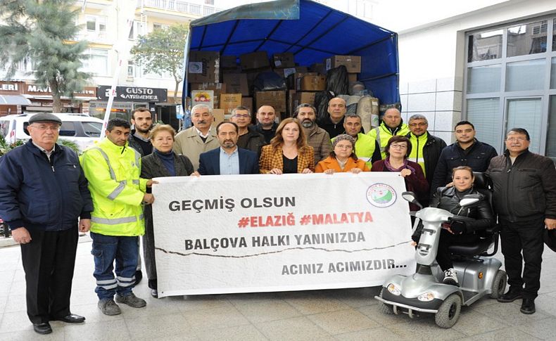 Balçova’nın yardımları Malatya’ya ulaştı