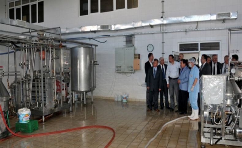 Balkanlıoğalu, 104 köylünün ortak kurduğu süt tesisini inceledi