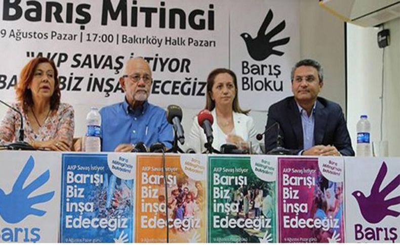 Barış mitingi için yeni yer yeni tarih!