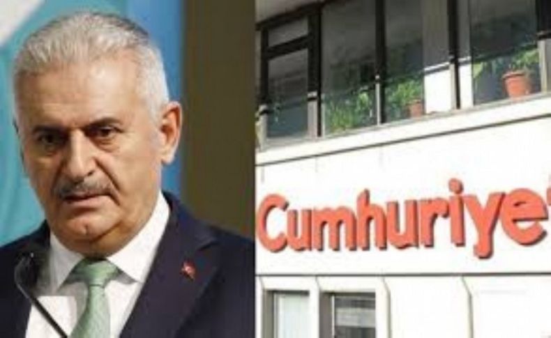 Başbakan Yıldırım'dan Cumhuriyet gazetesine dava