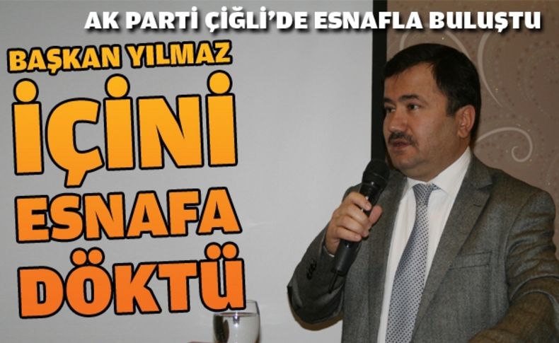 Başkan Yılmaz Çiğli esnafına projelerini anlattı