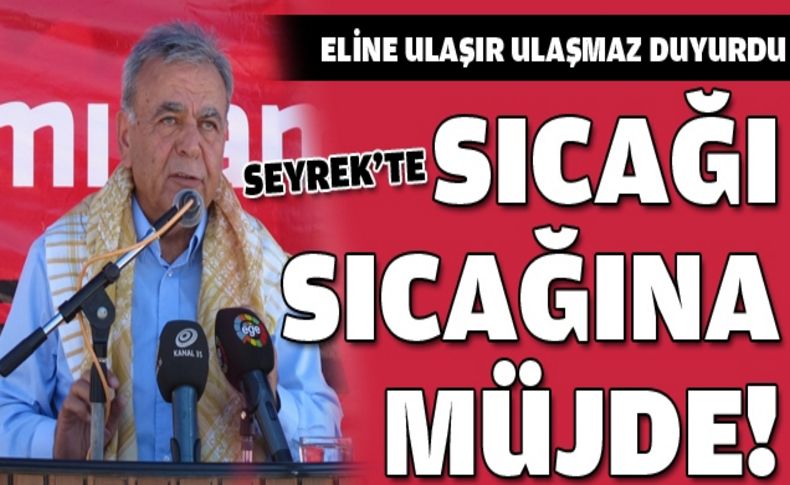 Başkan'dan Seyrek'te müjde!