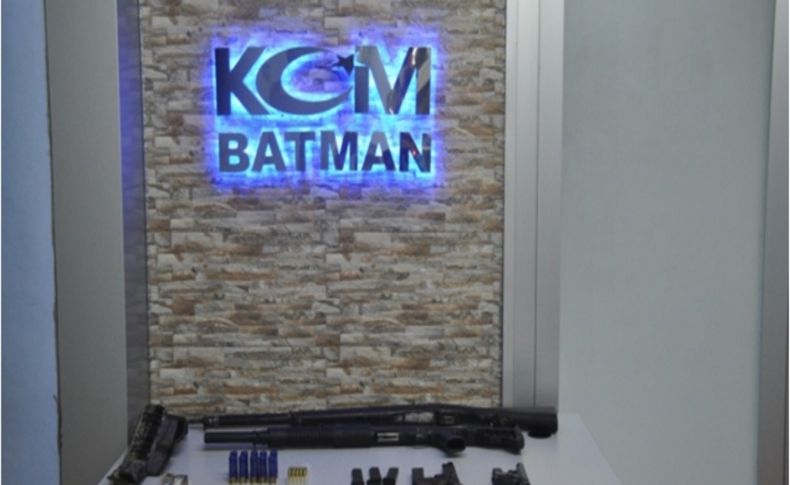 Batman'da kaçak silah ele geçirildi