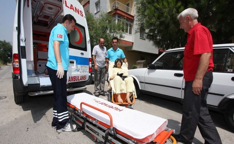 Bayraklı'da ambulans hizmetine yoğun ilgi