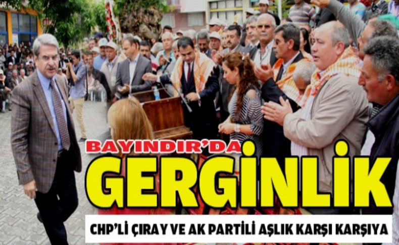 Bayındır'da gerginlik: Çiftçilerden Aşlık'a protesto, Çıray töreni terk etti!