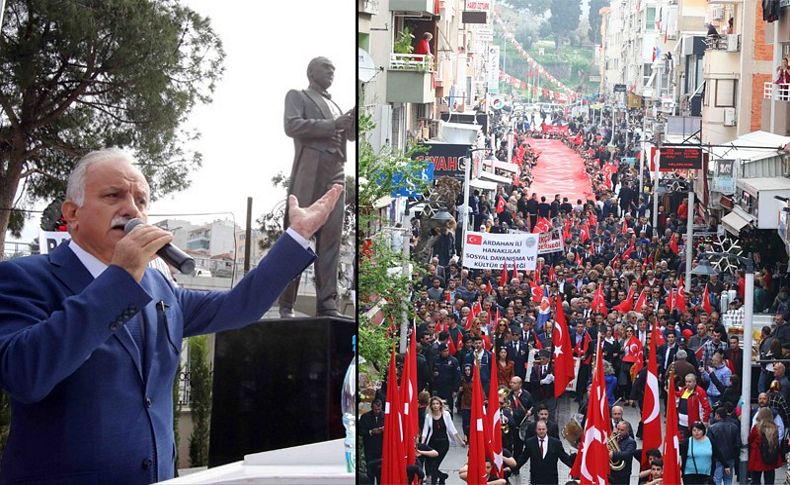 Bayraklılılar 'şehitler' için yürüdü