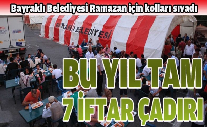 Bayraklı'da 7 iftar çadırı kurulacak