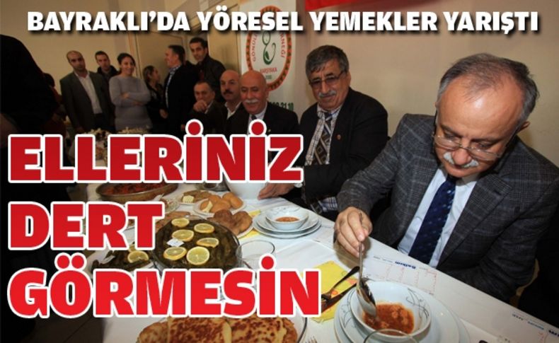 Bayraklı’da yöresel yemekler yarıştı