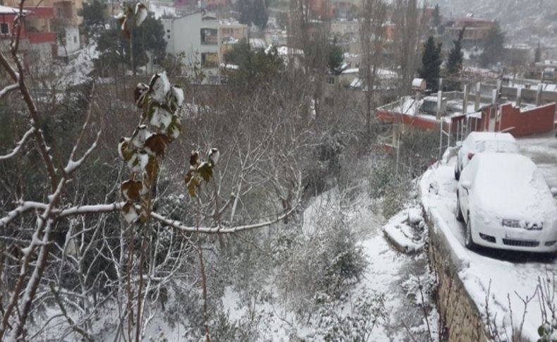 Belen'e yılın ilk karı düştü