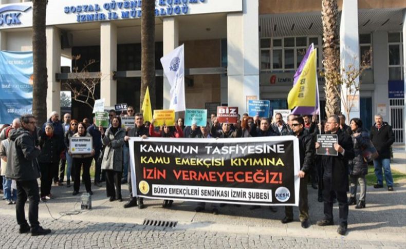 BES görevden almaları protesto etti