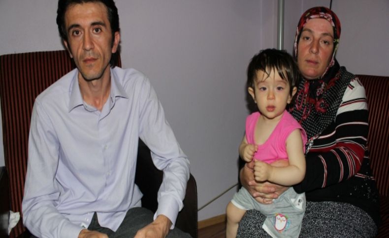 Beyin tümörü olan bebek parasızlık yüzünden ölümü bekliyor (Özel)