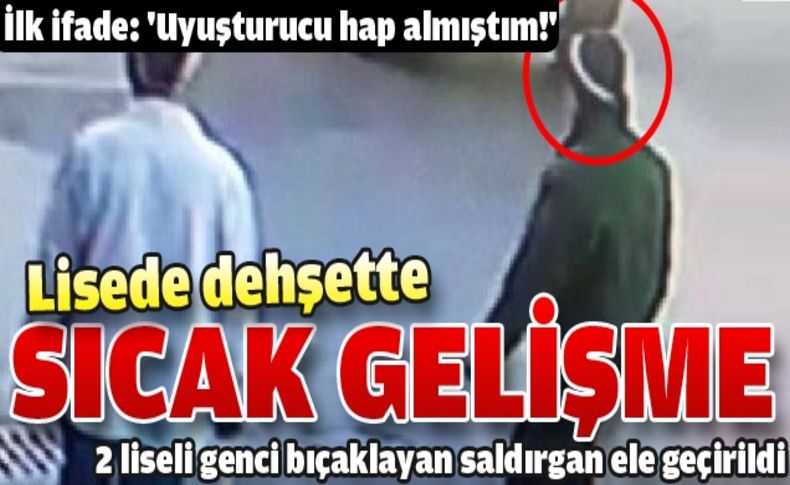 Bıçaklı saldırgan polisten kaçamadı