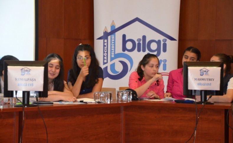 Bilgi evi öğrencileri yarıştı