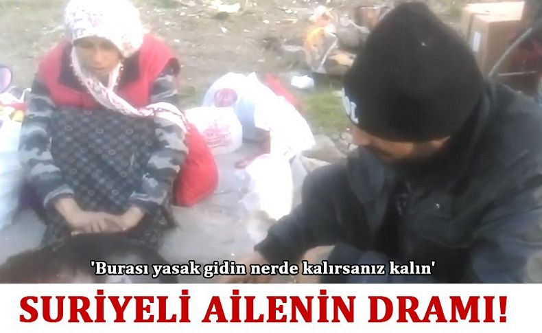 Kış günü Suriyeli ailenin dramı