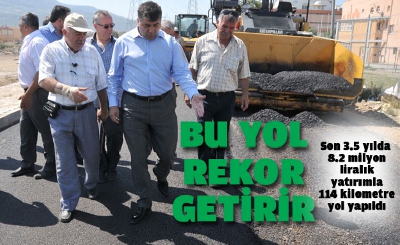 Bornova’da yol yatırımında rekor kırıldı