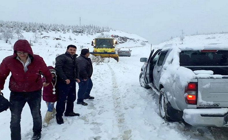 Bozdağ'da mahsur kaldılar