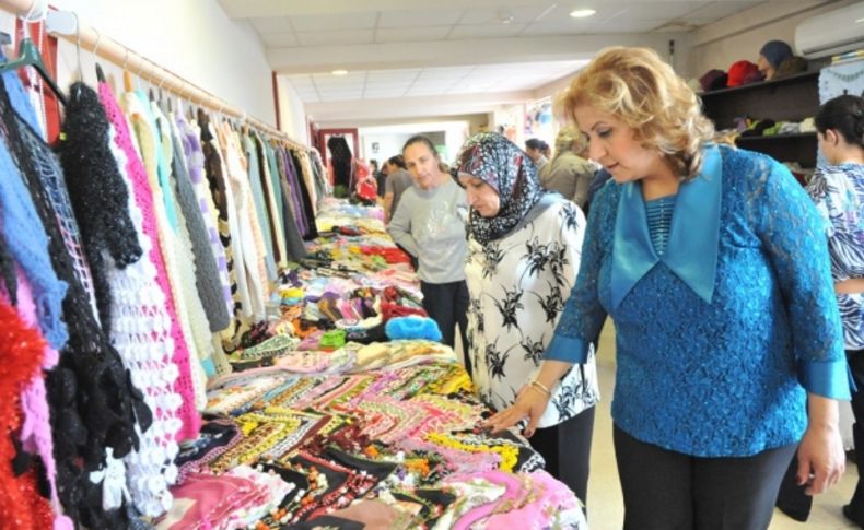 Bucalı kadınların el emekleri görücüye çıktı