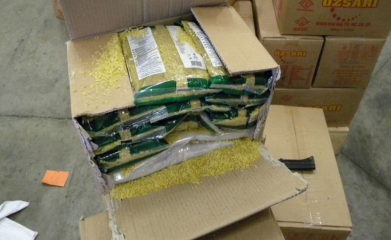 Bulgur paketleri içinde 393 kilo eroin gümrükçülere takıldı