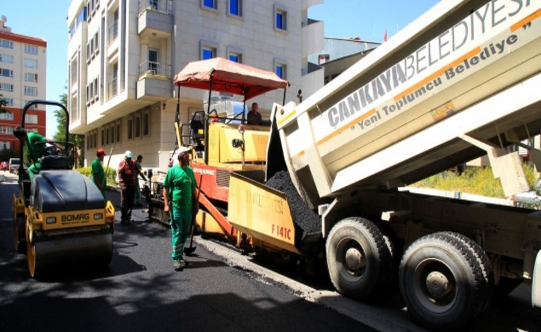 Çankaya’da örnek asfaltlama çalışması