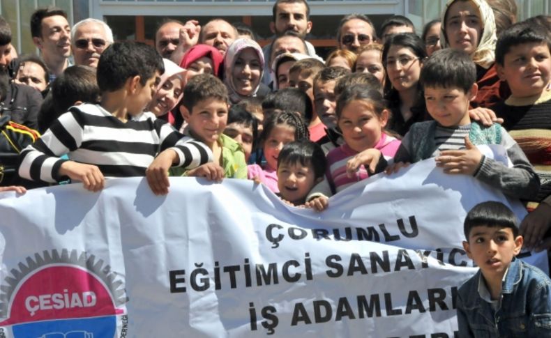 ÇESİAD sayesinde Çorum'da kütüphanesiz okul kalmayacak
