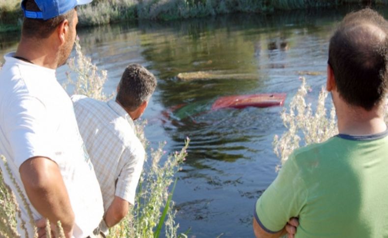 Ceyhan Nehri'ne uçan bayanı işçiler kurtardı