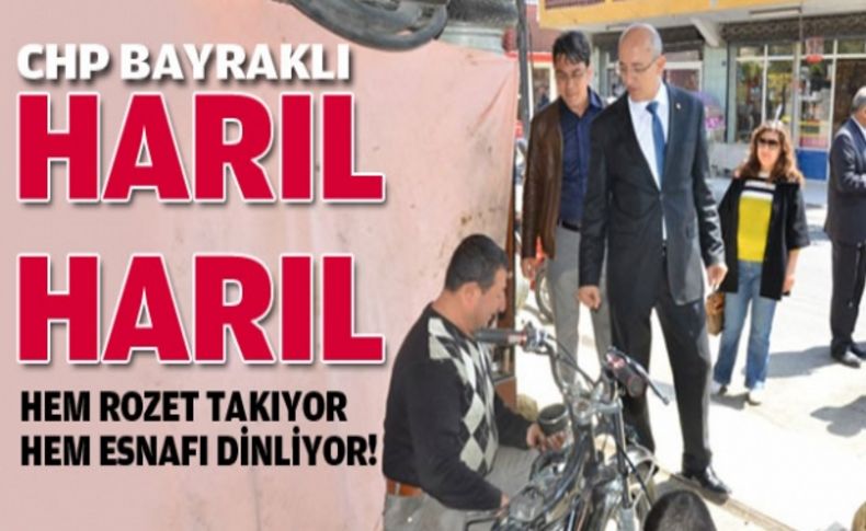 CHP Bayraklı harıl harıl