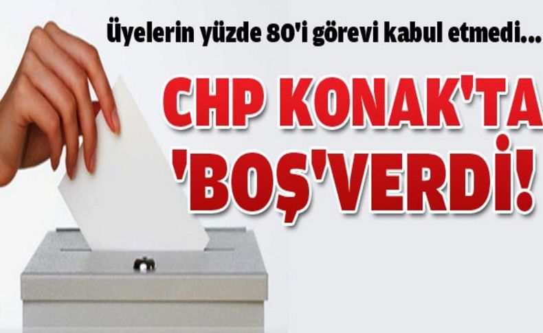 CHP Konak'ta sandık görevlisi bulunamadı