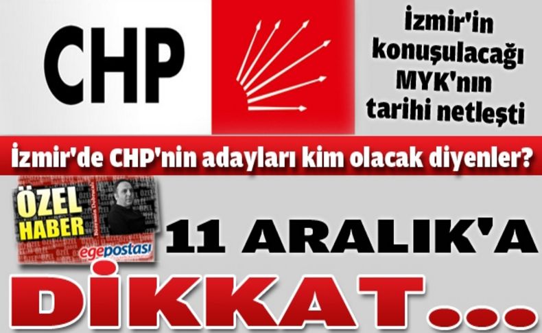 CHP'de gözler 11 Aralık MYK'sında