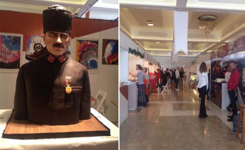 Çikolatadan Atatürk heykeli yaptılar