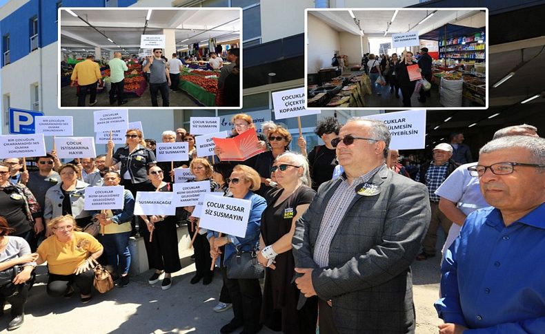 CHP Güzelbahçe ‘cinsel istismarı’ protesto etti