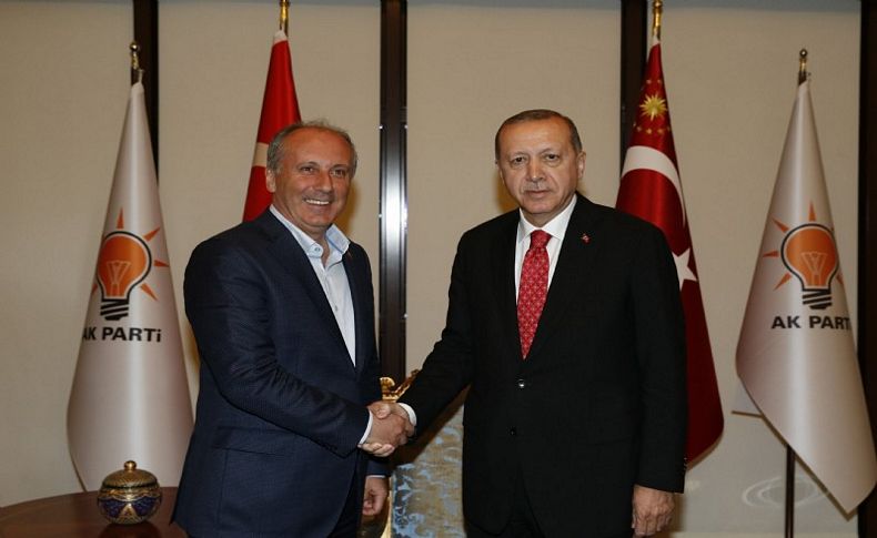 Cumhurbaşkanı Erdoğan, Muharrem İnce'yi ağırladı