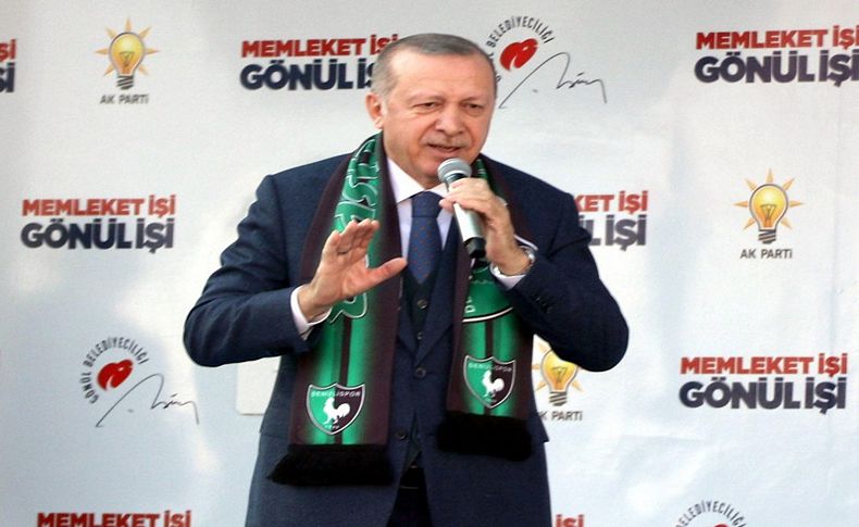 Cumhurbaşkanı'ndan Denizli'de İzmir mesajları: HDP ile beraber yürüyorlar